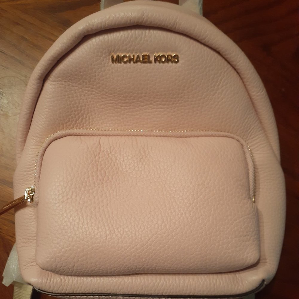 Michael Kors small backpack purse - blush pink